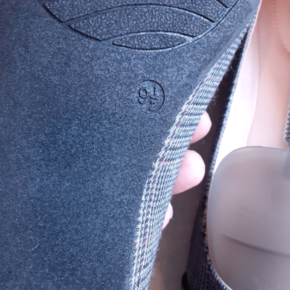 NWOT, lauren blakwell, BRIGITTA,Buckle, Round Toe, Glen Plaid Flats, Size 9 1/2 - Picture 7 of 8